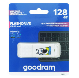 USB 128GB 3.2 Goodram UME3 Ukraine біл