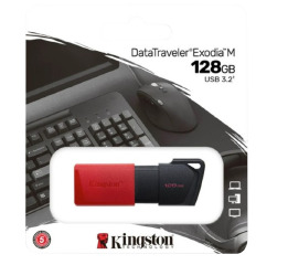 USB 128GB 3.2 Kingston DataTravel Exodia M чор-чер