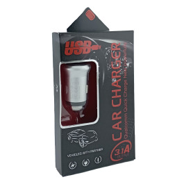 АЗП USB блочок T06 Metall 2.4A/12/24V/2USB сталь