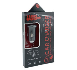 АЗП блочок USB T06 Metall 2.4A/12/24V/2USB чор