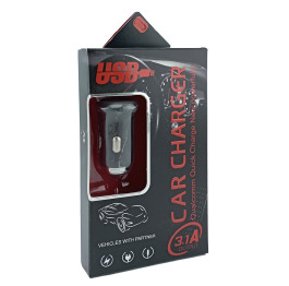 АЗП блочок USB T06 Metall 2.4A/12/24V/2USB чор
