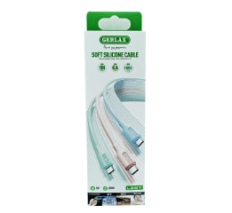 Кабель Type-C Gerlax L26T 6A 1м силік небесний
