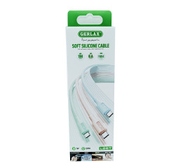 Кабель Type-C Gerlax L26T 6A 1м сілік мятн