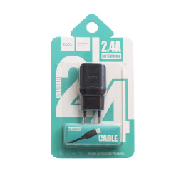 МЗП iPhone Hoco C22A 2.4A/1USB чор