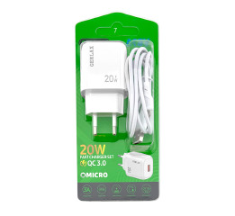 МЗП Micro Gerlax A18V 1USB/20W біл
