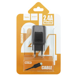МЗП Micro Hoco C22A 2.4A/1USB чор