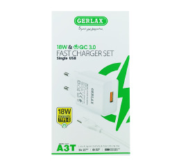 МЗП Type-C Gerlax A3T 3A/1USB/18W/QC3.0 біл