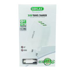 МЗП Type-C Gerlax GA-26 3.4A/3USB біл
