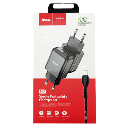 МЗП Type-C Hoco N2 2.1A/1USB чор