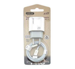 МЗП Type-C to Type-C Gerlax A15T PD20W/MI TURBO CHARGE біл