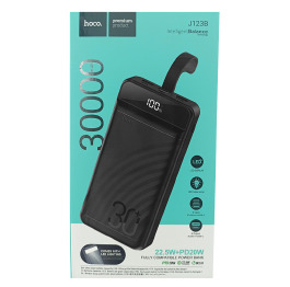 Павербанк  30000 Hoco J123B 3A/3USB/QC3.0/22.5W/PD20W/LED дисплей/ліхта