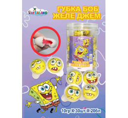 АКЦІЯ Желе-джем Губка БОБ 10г 30шт (20)