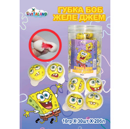 АКЦІЯ Желе-джем Губка БОБ 10г 30шт (20)