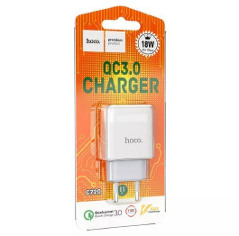 Блочок USB Hoco C72Q 18W/QC3.0/1USB біл 750859