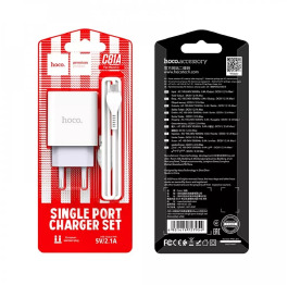МЗП Micro Hoco C81A 2.1A/1USB біл 741443