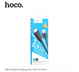 Кабель Micro Hoco X88 2.4A чор 785191