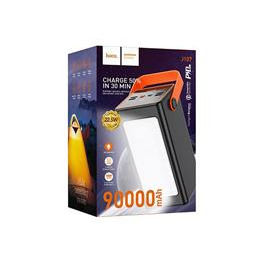 Павербанк  90000 Hoco J107 4USB/QC3.0/22.5W/PD20W/LED чор