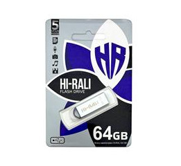 USB  64GB 2.0 Hi-Rali Fit series срібна