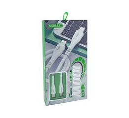 Кабель Type-C (PD) Gerlax L18T 10A/100W біл