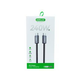 Кабель Type-C (PD) Gerlax L41T 240W/QC3.0 ткан чор