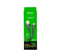 Кабель Type-C Gerlax D19T 9A/QC3.0 чор