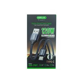 Кабель Type-C Gerlax GD-70T 6A/120W/QC3.0 нейл чор