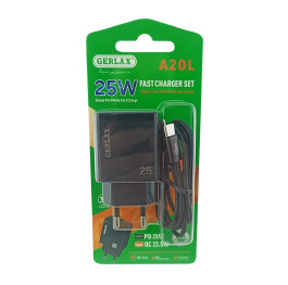 МЗП iPhone (PD) Gerlax A20L 1USB/PD25W чор