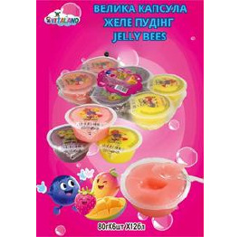 Пудинг 'Велика Капсула  JELLY BEES'80г (6шт*12)