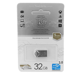 USB  32GB 3.0 T&G 106 metal Series сталева (коротка)