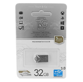 USB  32GB 3.0 T&G 106 metal Series сталева (коротка)