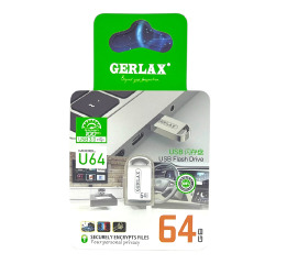 USB  64GB 3.0 Gerlax U64 metal Series сталева