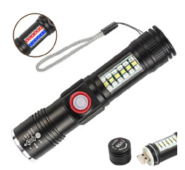 Ліхтар SY-1903C-P50+SMD+RGB, акумулятор, zoom,ЗУ USB