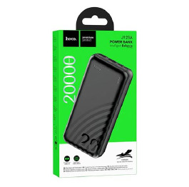 Павербанк  20000 Hoco J123A 3A/2USB/QC3.0/22.5W/PD20W (input Lightning/micro/Type-C 18W) чор