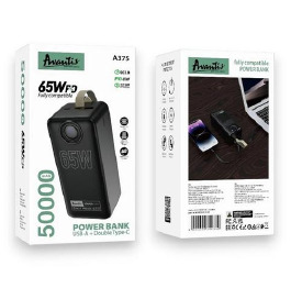 Павербанк  50000 Avantis A375 1USB/22.5W/PD22.5W/PD65W