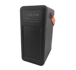 Павербанк 120000 Big Box 3A/4USB/сонячна панель/кабелі/Led display/ліхтар