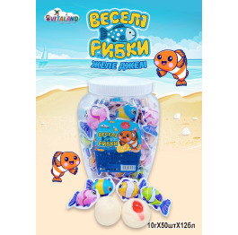 Желе джем 'Веселі Рибки' 10г (50шт*12)