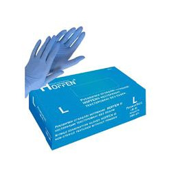 Рукавички ніт HOFFEN синя S 50пар (10)