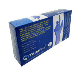 Рукавички ніт Titanfine сині L 50пар (10)