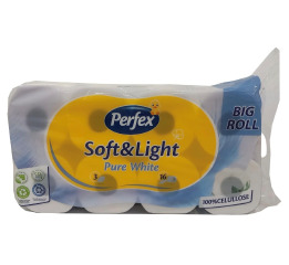 Туалетний папір Perfex Soft & Light 16шт Pure White (3)