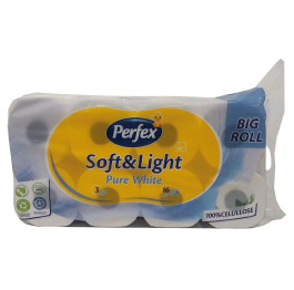 Туалетний папір Perfex Soft & Light 16шт Pure White (3)