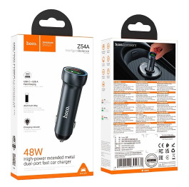АЗП блочок 2в1 (USB+PD) Hoco Z54A СІР 3A/1USB/PD48W