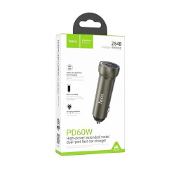 АЗП блочок PD Hoco Z54B 3A/QC3.0/2PD60W