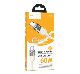 Кабель Type-C (PD) Hoco U129 60W/QC3.0 сір