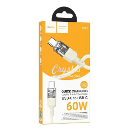 Кабель Type-C (PD) Hoco U129 60W/QC3.0 сір