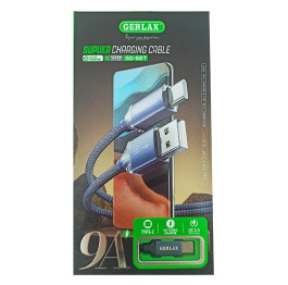 Кабель Type-C Gerlax GD-56T 9A/OD4.0 ткан син