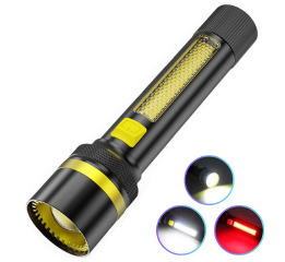 Ліхтар 24094-WHITE LASER LED PM10-TG+COB(White+Red),акумType-C
