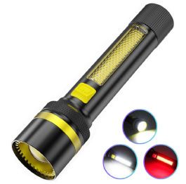 Ліхтар 24094-WHITE LASER LED PM10-TG+COB(White+Red),акумType-C