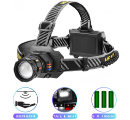 Ліхтар налобний BL-T701A-TG, 3x18650, ЗП Type-C, zoom