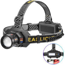 Ліхтар налобний BL-T701B-TG, 2x18650, ЗП Type-C, zoom