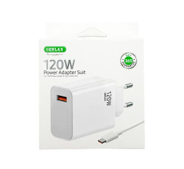 МЗП Type-C Gerlax A17 1USB/120W біл